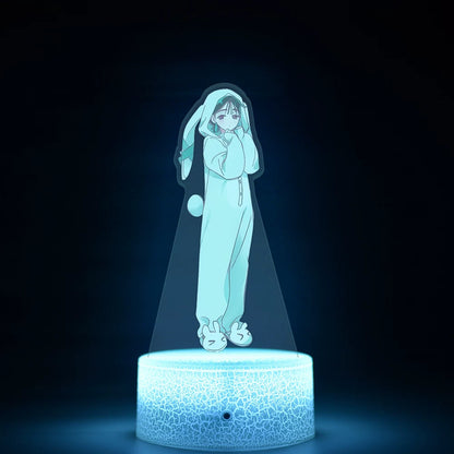 Alien Stage 3D LED Illusion Night Light - 16-Color Remote Control Acrylic Lamp - ALNST Till Mizi Ivan Stage Performance & Cute Onesie Desk Mascot