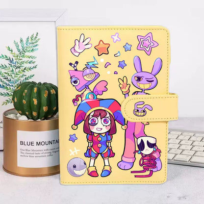 The Amazing Digital Circus Pomni & Jax Notebook - TADC Aesthetic Ring Binder Journal - Kawaii Anime Stationery Diary - Refillable Planner for Students & Fans - Indie Animation Merch Gift