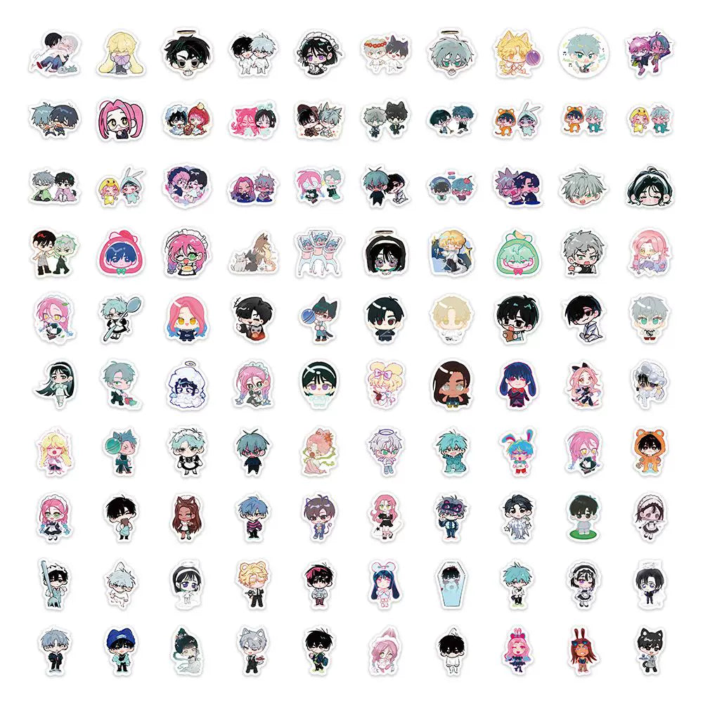 Alien Stage Kids Series Sticker Pack - 300Pcs Kawaii Chibi Decals - ALNST Ivan Till Mizi Luka Pastel Meme Journaling Stickers