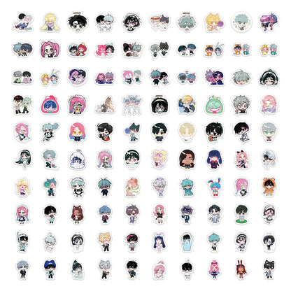 Alien Stage Kids Series Sticker Pack - 300Pcs Kawaii Chibi Decals - ALNST Ivan Till Mizi Luka Pastel Meme Journaling Stickers