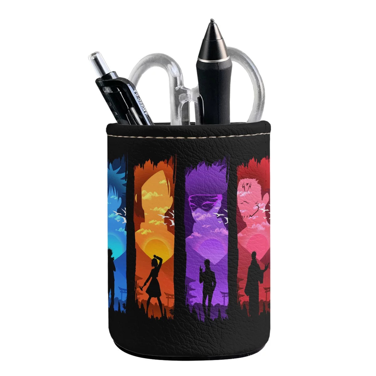 Jujutsu Kaisen Premium PU Leather Pen Holder - Gojo Satoru Desktop Organizer