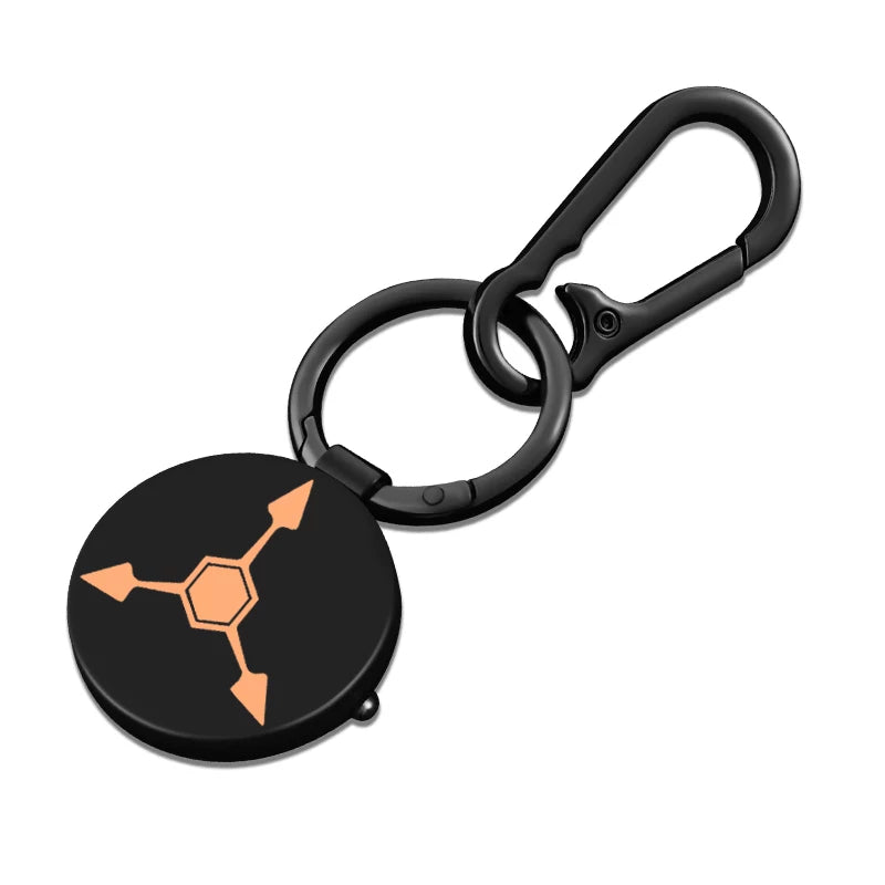 Murder Drones Quartz Pocket Watch - Absolute Solver Necklace & Glitch Logo Keychain - Sci-Fi Horror Anime Timepiece - Copper 9 Survival Gear
