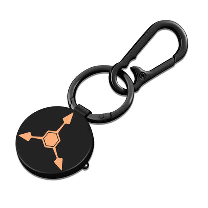 Murder Drones Quartz Pocket Watch - Absolute Solver Necklace & Glitch Logo Keychain - Sci-Fi Horror Anime Timepiece - Copper 9 Survival Gear