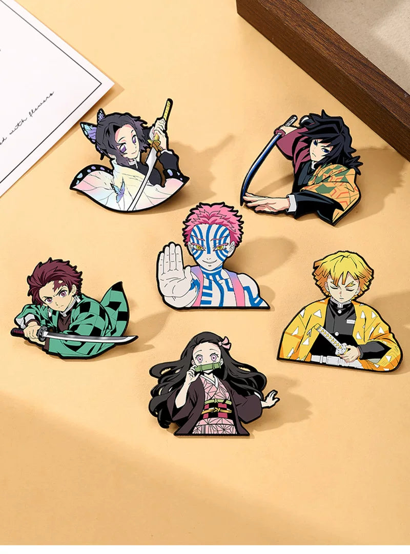 Demon Slayer Enamel Pins - Infinity Castle Badges