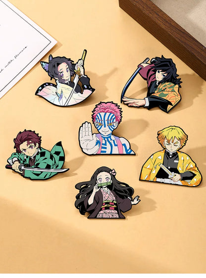 Demon Slayer Enamel Pins - Infinity Castle Badges