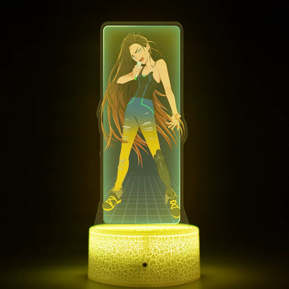 Alien Stage 3D LED Illusion Night Light - 16-Color Remote Control Acrylic Lamp - ALNST Till Mizi Ivan Stage Performance & Cute Onesie Desk Mascot