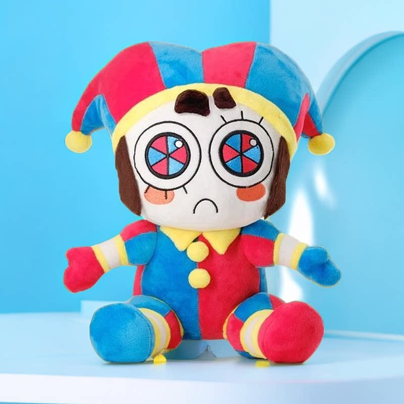 The Amazing Digital Circus Plush Toys - Soft Pomni Jester & Jax Rabbit Stuffed Animals - Cuddly Fan Merch for All Ages