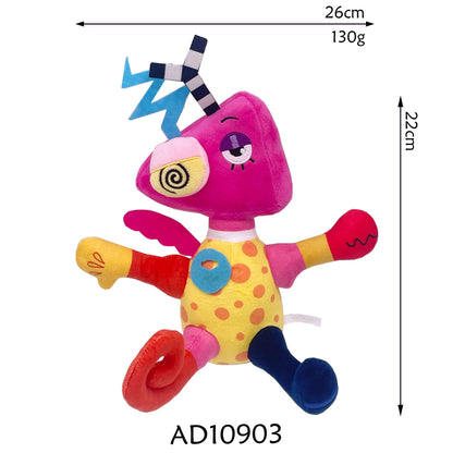 The Amazing Digital Circus Plushies - TADC Jax, Pomni, Caine, Gangle Stuffed Toys - Complete Character Collection - Indie Animation Merch - Soft Collectible Dolls for Fans & Kids