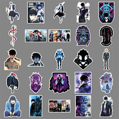 Solo Leveling Stickers - 50Pcs Shadow Monarch Arise Set