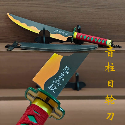 Demon Slayer 45cm Metal Nichirin Swords - Tanjiro Zenitsu Set