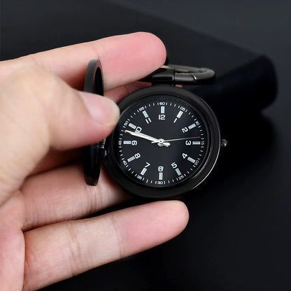 Murder Drones Quartz Pocket Watch - Absolute Solver Necklace & Glitch Logo Keychain - Sci-Fi Horror Anime Timepiece - Copper 9 Survival Gear