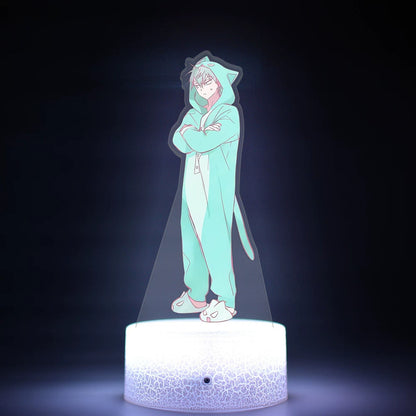Alien Stage 3D LED Illusion Night Light - 16-Color Remote Control Acrylic Lamp - ALNST Till Mizi Ivan Stage Performance & Cute Onesie Desk Mascot