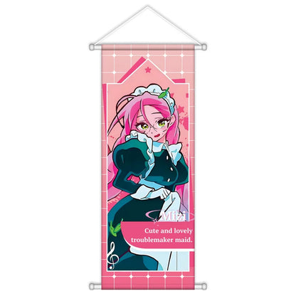Alien Stage Sweet Dream Cafe AU Wall Scroll - Premium Satin Fabric Fabric Hanging Banner - ALNST Ivan Hyuna Luka Aesthetic Studio Poster