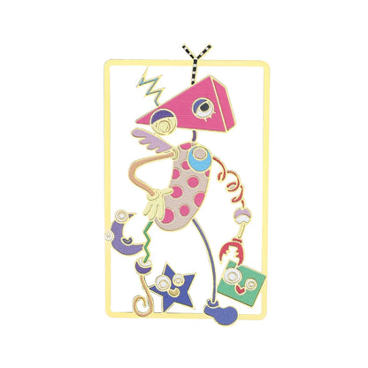 The Amazing Digital Circus Metal Bookmarks - TADC Enamel Page Clips - Jax, Pomni & Caine Gold-Tone Book Markers - Reading Accessories for Students & Bookworms