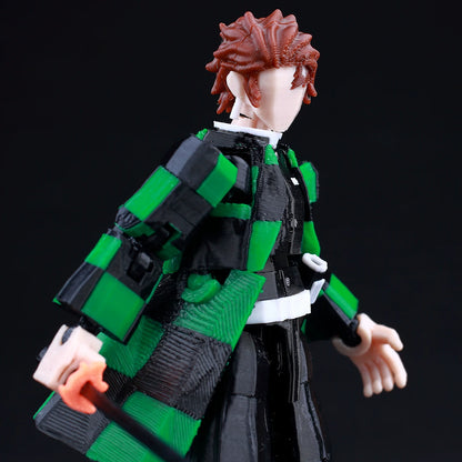 Tanjiro 3D Printed Action Figure - 15cm Ultra Poseable