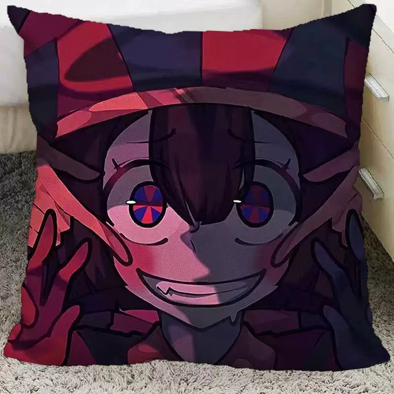 The Amazing Digital Circus Throw Pillow Cases - TADC Pomni & Jax Decorative Cushion Covers - Soft HD Print Pillowcases for Sofa & Bedroom Decor - Multiple Styles