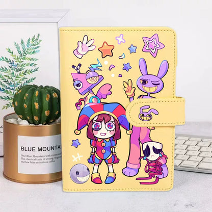 The Amazing Digital Circus Pomni & Jax Notebook - TADC Aesthetic Ring Binder Journal - Kawaii Anime Stationery Diary - Refillable Planner for Students & Fans - Indie Animation Merch Gift