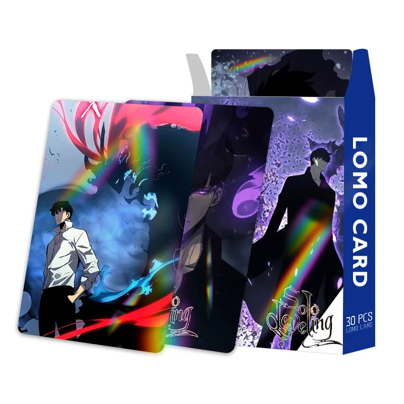 Solo Leveling Laser LOMO Cards - 30Pcs Shadow Monarch Set