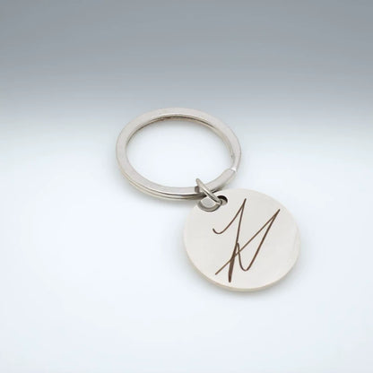 Alien Stage Character Autograph Stainless Steel Keychain - Engraved Idol Handwriting Disc Charm - ALNST Ivan Till Sua Mizi Metal Concert Keyring