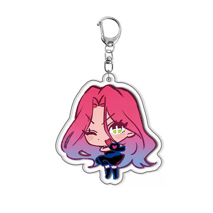 Alien Stage Chibi Mascot Acrylic Keychain - Cute 6cm Anime Figure Charm - ALNST Till Ivan Mizi Sua Luka Hyuna Backpack Keyring Accessory