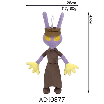 The Amazing Digital Circus Plushies - TADC Jax, Pomni, Caine, Gangle Stuffed Toys - Complete Character Collection - Indie Animation Merch - Soft Collectible Dolls for Fans & Kids