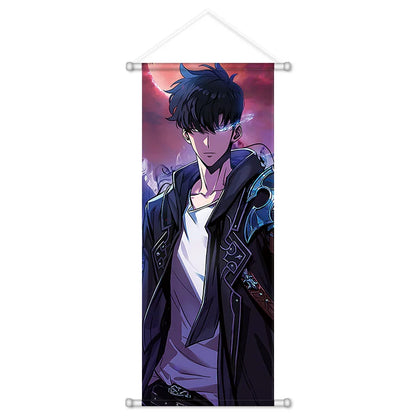 Solo Leveling Wall Scroll - 72cm Sung Jinwoo Arise Art