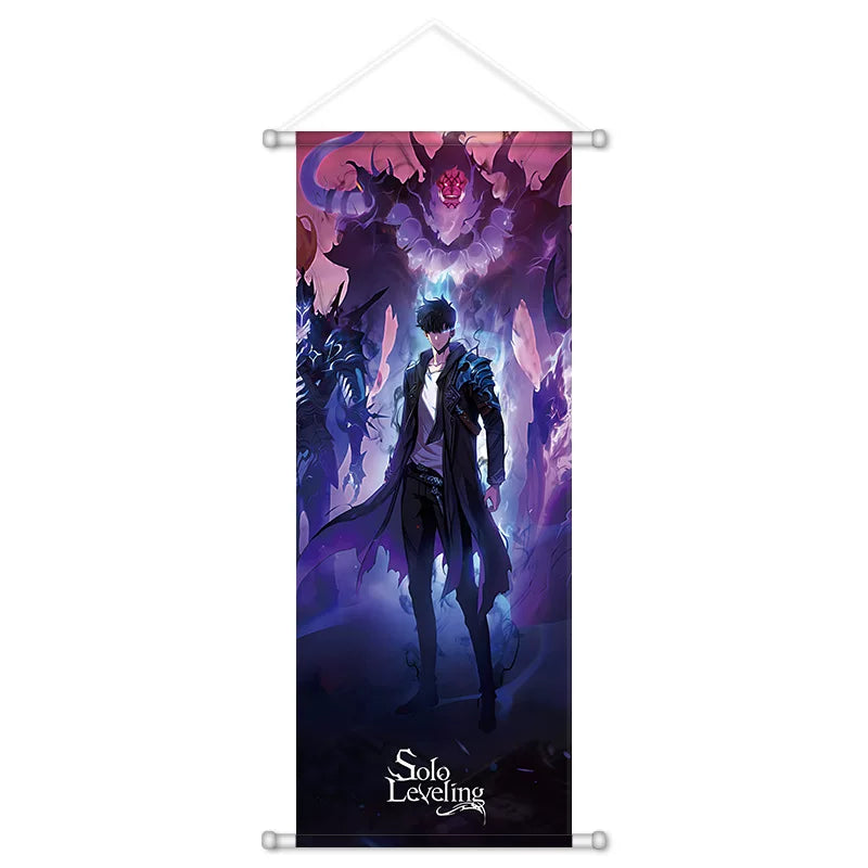 Solo Leveling Wall Scroll - 72cm Sung Jinwoo Arise Art