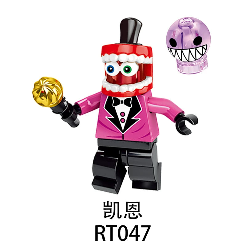 TADC Minifigures Building Blocks Set - The Amazing Digital Circus Action Figures - Pomni Jax Caine Kaufmo Gangle MOC Bricks - Indie Animation Model Collection for Fans - 8Pcs Set