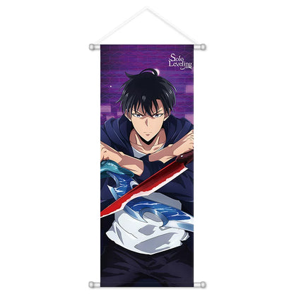 Solo Leveling Wall Scroll - 72cm Sung Jinwoo Arise Art