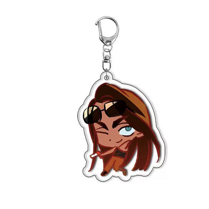 Alien Stage Chibi Mascot Acrylic Keychain - Cute 6cm Anime Figure Charm - ALNST Till Ivan Mizi Sua Luka Hyuna Backpack Keyring Accessory