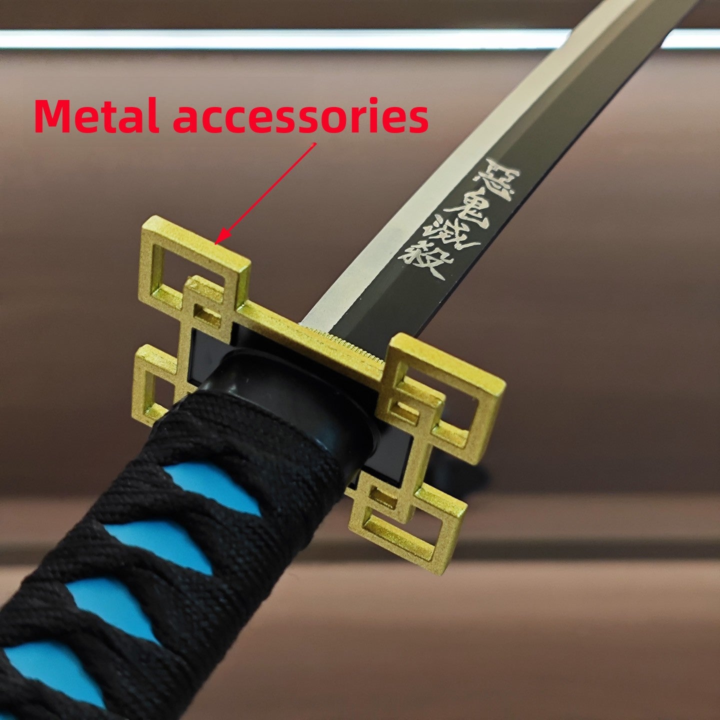 Demon Slayer 45cm Metal Nichirin Swords - Tanjiro Zenitsu Set