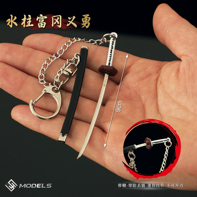 Demon Slayer Mini Nichirin Sword - 9cm Metal Keychain