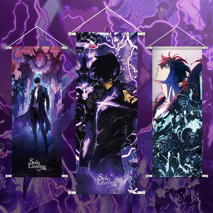 Solo Leveling Wall Scroll - 72cm Sung Jinwoo Arise Art