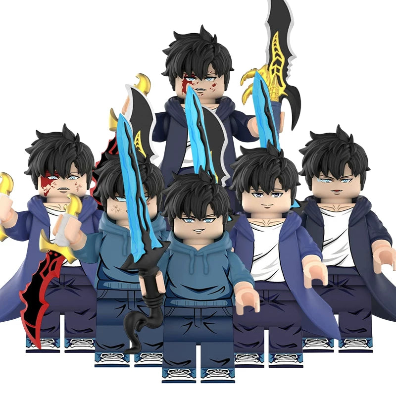 Solo Leveling Bricks - Sung Jinwoo & Shadow Army Set