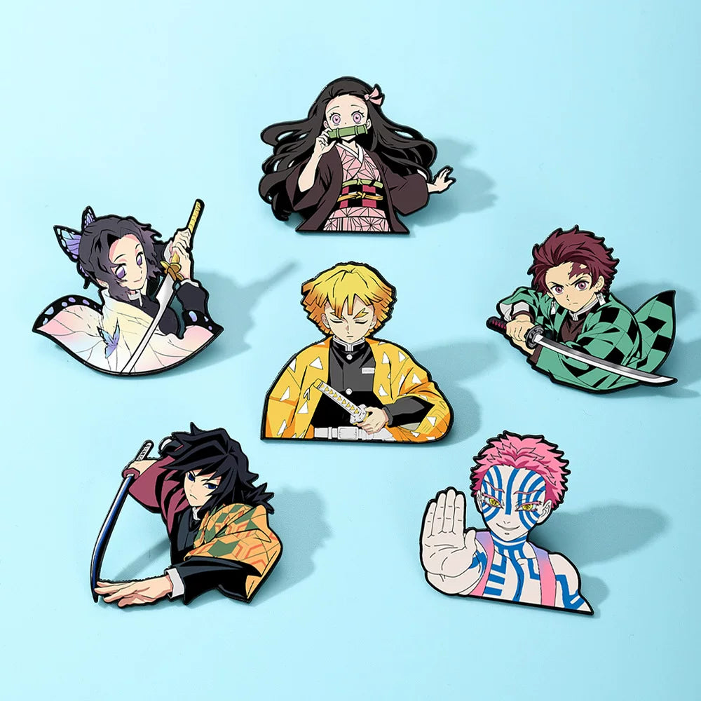 Demon Slayer Enamel Pins - Infinity Castle Badges