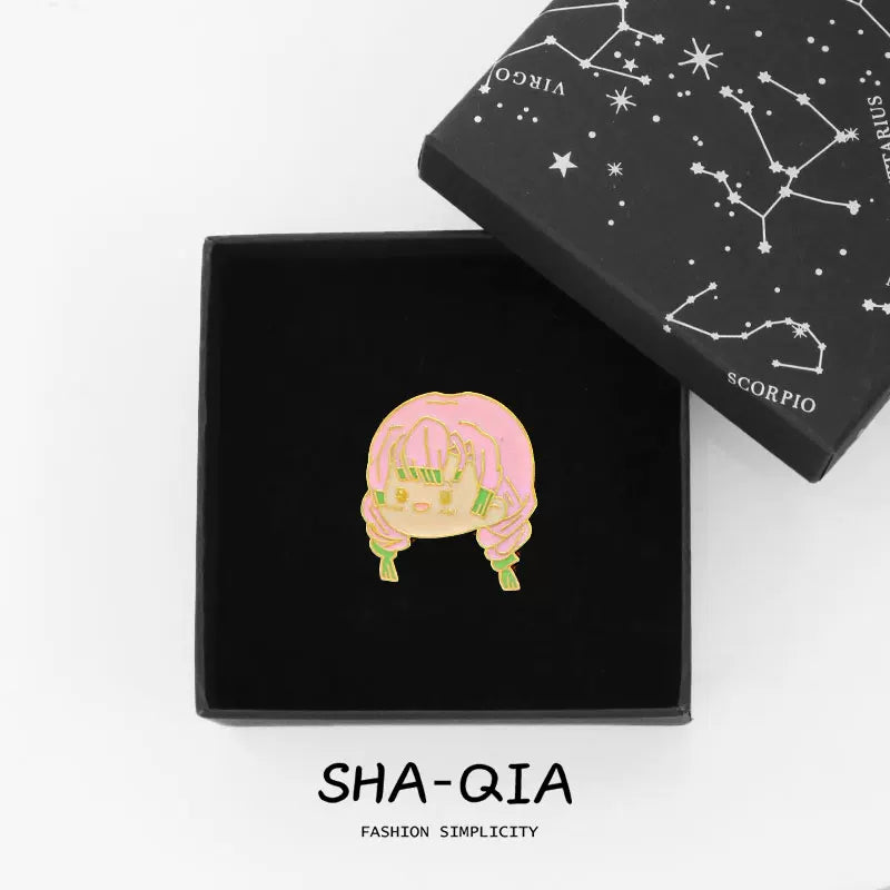 Demon Slayer Chibi Enamel Pins - Kawaii Hashira Set