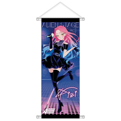 Alien Stage Sweet Dream Cafe AU Wall Scroll - Premium Satin Fabric Fabric Hanging Banner - ALNST Ivan Hyuna Luka Aesthetic Studio Poster