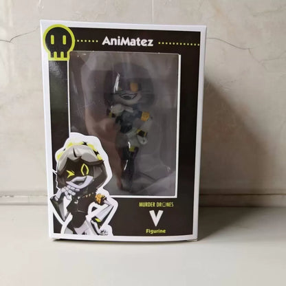 Murder Drones Uzi & V PVC Figures - Absolute Solver Collectible Statues - Glitch Productions Anime Models - Sci-Fi Horror Desktop Decor Gift