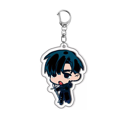 Alien Stage Chibi Mascot Acrylic Keychain - Cute 6cm Anime Figure Charm - ALNST Till Ivan Mizi Sua Luka Hyuna Backpack Keyring Accessory