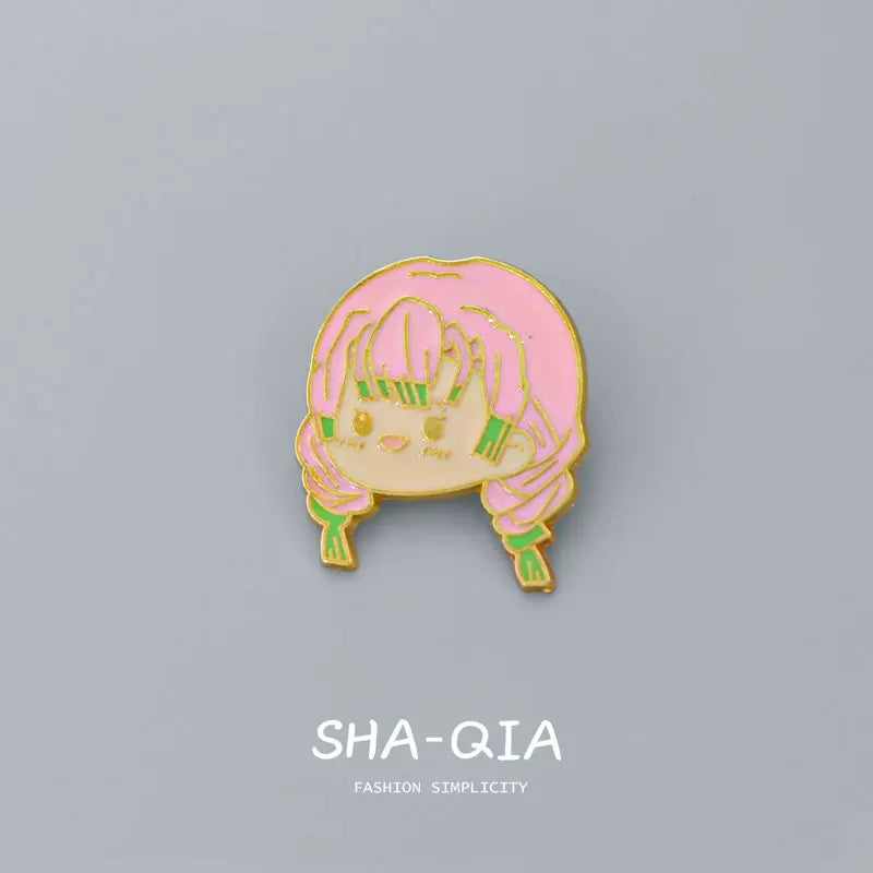 Demon Slayer Chibi Enamel Pins - Kawaii Hashira Set