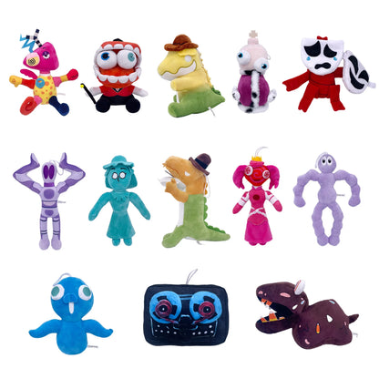 The Amazing Digital Circus Plushies - TADC Jax, Pomni, Caine, Gangle Stuffed Toys - Complete Character Collection - Indie Animation Merch - Soft Collectible Dolls for Fans & Kids