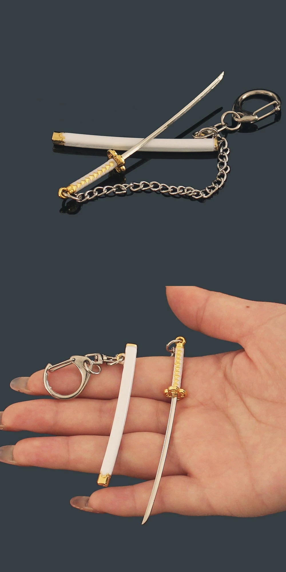 Demon Slayer Mini Nichirin Sword - 9cm Metal Keychain