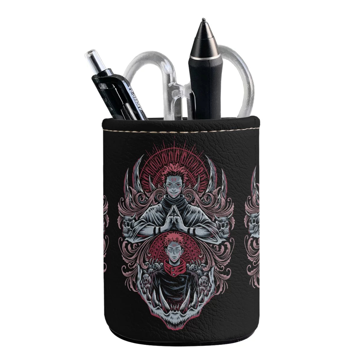 Jujutsu Kaisen Premium PU Leather Pen Holder - Gojo Satoru Desktop Organizer