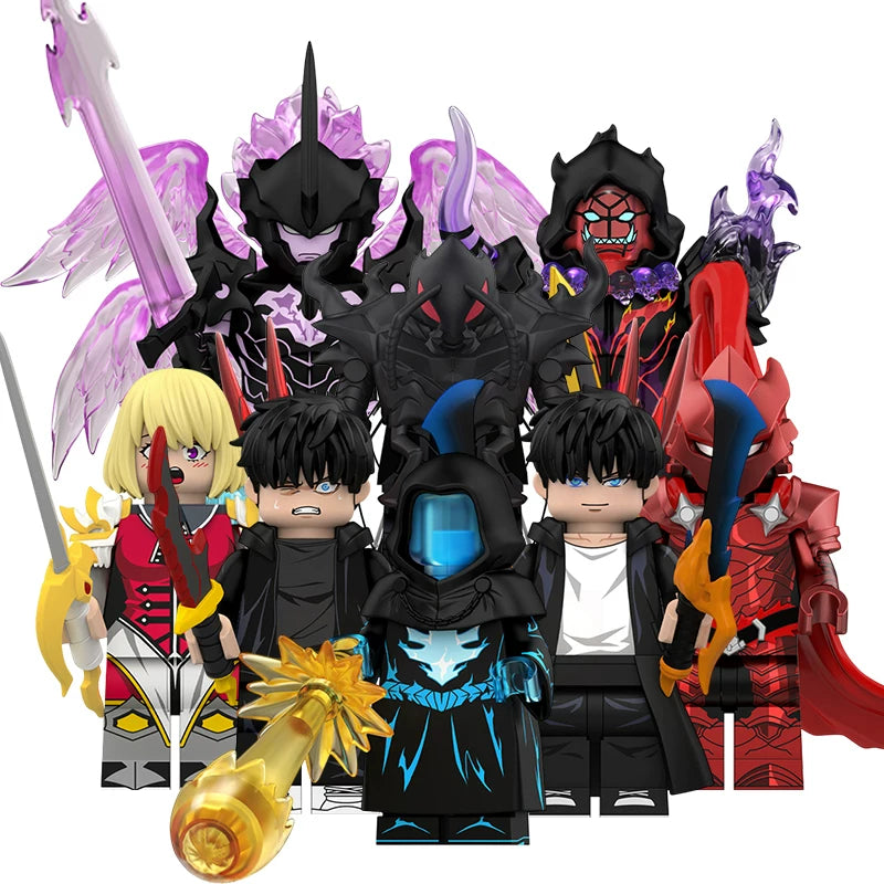 Solo Leveling Bricks - Sung Jinwoo & Shadow Army Set