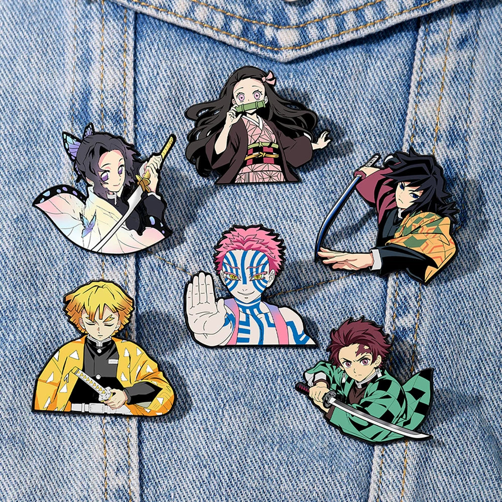 Demon Slayer Enamel Pins - Infinity Castle Badges