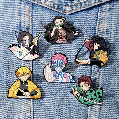Demon Slayer Enamel Pins - Infinity Castle Badges