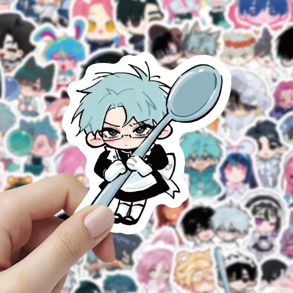 Alien Stage Kids Series Sticker Pack - 300Pcs Kawaii Chibi Decals - ALNST Ivan Till Mizi Luka Pastel Meme Journaling Stickers
