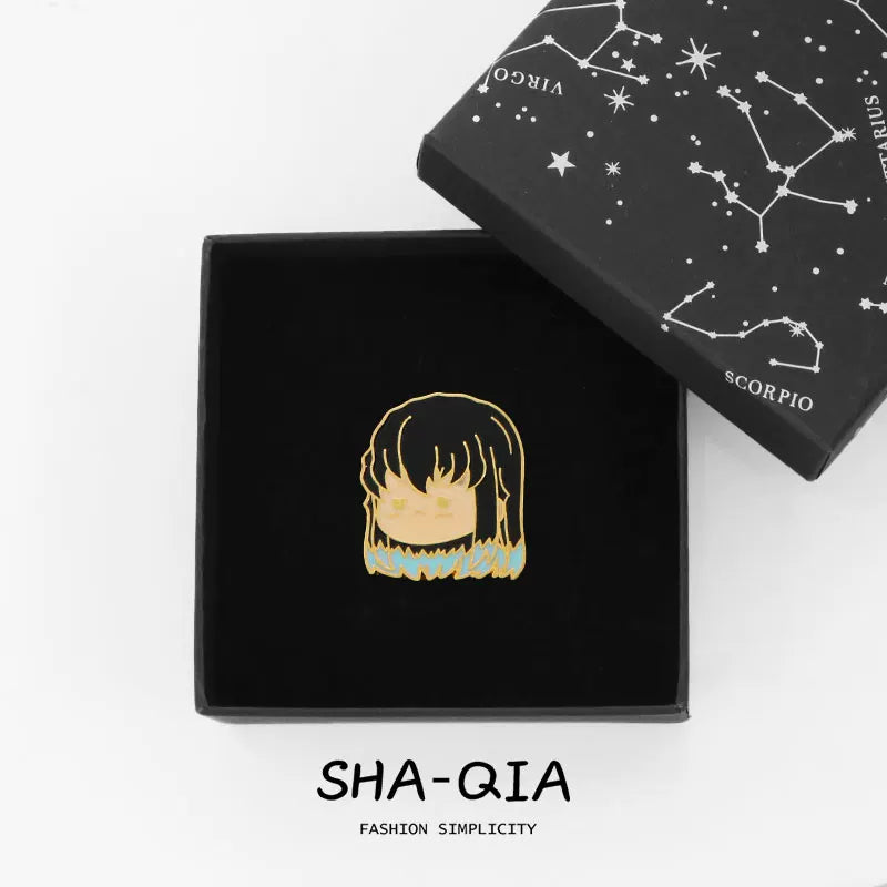 Demon Slayer Chibi Enamel Pins - Kawaii Hashira Set