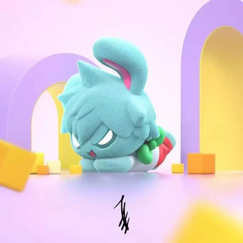 Alien Stage Pet Rabbit Series Blind Box - Flocked Kawaii Chibi Figure - ALNST Ivan Till Mizi Luka Desktop Mascot Toy