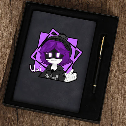 Murder Drones Uzi Doorman Same-Style Notebook - Absolute Solver Lore Journal - Glitch Productions Anime School Supplies - Angsty Teen Aesthetic